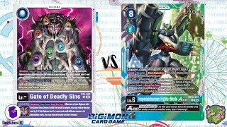 DIGIMON TCG Local match Seven Great Demon Lords Purple vs Imperialdramon Blue  TEA AND COFFEE [upl. by Vasya]