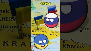 Who Has The STRONGEST Army Russia or Ukraine countryballs [upl. by Fatma907]