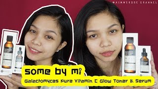 รีวิว SOME BY MI Galactomyces Pure Vitamin C Glow Toner amp Serum l Aimmerose Channel [upl. by Constance]