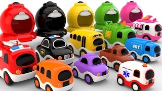 Colors for Children with Street Vehicles  Colours and Numbers Videos Collection [upl. by Pendergast151]