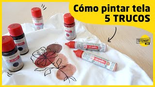 Cómo pintar tela 🖌️ 5 TRUCOS  totenartcom [upl. by Vanzant]