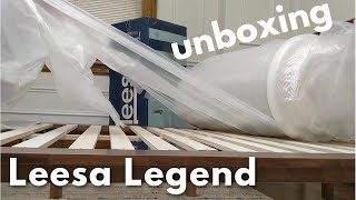 Leesa Legend Mattress UNBOXING  12 Inch Hybrid Mattress [upl. by Asirehc]