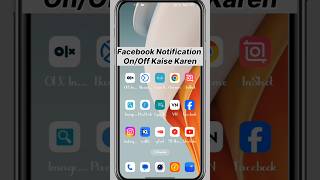 Facebook Notification OnOff Kaise Karen notification shortvideo mobeenksupport [upl. by Pernas]