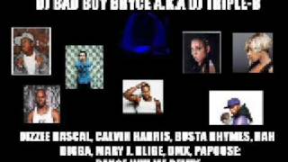 DJ BADBOY BRYCE  DIZZEE RASCAL CALVIN HARRIS BUSTA RHYMES MARY J BLIGE RAH DIGGA DMX PAPOOSE  DANCE WIV ME REMIX [upl. by Terag]