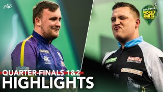 THE GREATEST COMEBACK QuarterFinals 1amp2 Highlights  202324 Paddy Power World Darts Championship [upl. by Marie-Ann]