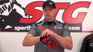 Scorpion ExoWear Skrub Glove Review from SportbikeTrackGearcom [upl. by Ahsatan791]