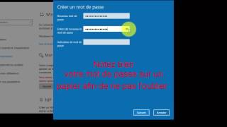 Créer ou supprimer mot de passe Windows 10 [upl. by Koressa902]