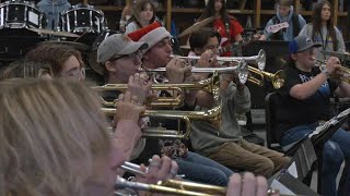 Metallica Marching Band Competition Helps Generations Bond at Oologah High School [upl. by Annoyek]