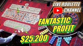 🔴 LIVE ROULETTE  🔥 FANTASTIC 💲25200 PROFIT SESSION 🔥 In Las Vegas Casino 🎰 Exclusive ✅ 20231008 [upl. by Boutis]