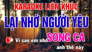 Karaoke Liên Khúc Trữ Tình  Song Ca Nhạc Sống  Lại Nhớ Người Yêu  Phối Mới Dễ Hát  Nhật Nguyễn [upl. by Dayna]