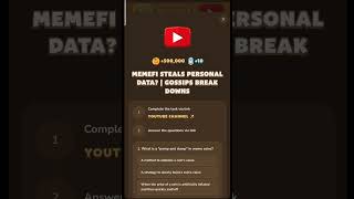 MemeFi steals personal data MemeFi Explained 4 amp 5 September MemeFi YouTube video code [upl. by Brosy988]