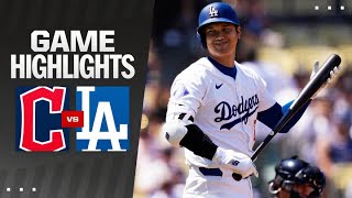 Guardians vs Dodgers Game Highlights 9824  MLB Highlights [upl. by Alyahs499]