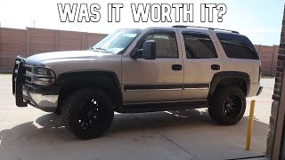 04 Tahoe 3quot Leveling Kit Review [upl. by Enisaj]