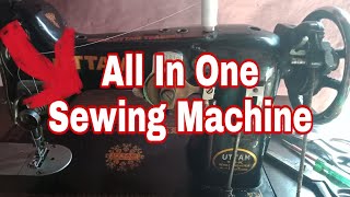 All in one machine Pico fall zig zag embroidery full shuttle stitching machine [upl. by Cindee]