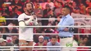 CM Punk Drops A Pipe Bomb On Michael Cole On Raw 2011 [upl. by Soisinoid]