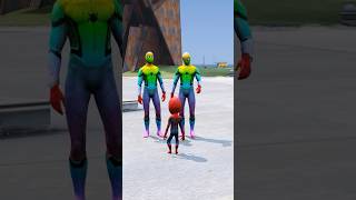 SPIDER MAN DUPLICATE CAME TO HIS HOUSE  gta5 shorts shortsfeed ironman [upl. by Eedyah934]