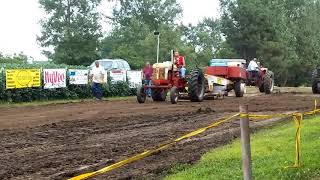 Case 400 gas tractor pulling late model 6500 July 2018 [upl. by Hawley939]