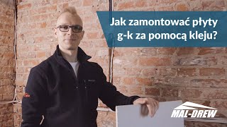 Jak zamontować płyty gipsowokartonowe za pomocą kleju [upl. by Zavras]