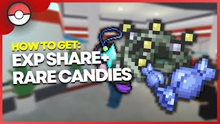 How To Get Exp Share  Rare Candies In PBF  Pokemon Brick Bronze [upl. by Annaeirb]