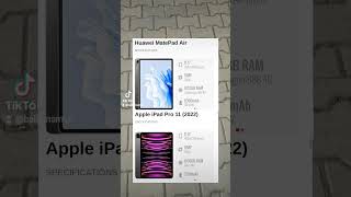 Apple iPad 11 vs Huawei MatePad Air [upl. by Alleoj]