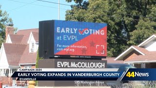 Early Voting opens at public libraries in Vanderburgh County [upl. by Ettena264]