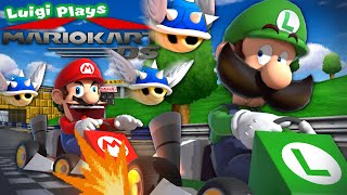 Luigi Plays MARIO KART DS Ft MARIO BOB amp TOAD [upl. by Airtemad178]