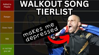 BEST and WORST UFC Walkout Songs Tier List [upl. by Ydnic]