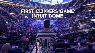 First Clippers Game at Intuit Dome [upl. by Eilagam]