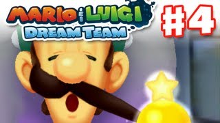 Mario amp Luigi Dream Team  Gameplay Walkthrough Part 4  Luigis Mustache Nintendo 3DS [upl. by Hayse]