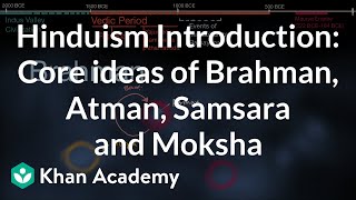 Hinduism Introduction Core ideas of Brahman Atman Samsara and Moksha  History  Khan Academy [upl. by Kiefer]