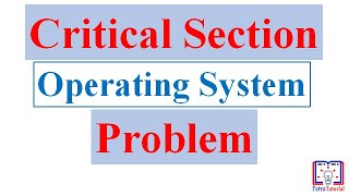 Critical Section Problem  Operating System [upl. by Lesya]