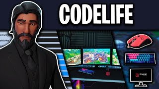 Codelife Fortnite Settings Keybinds and Setup 100K Special [upl. by Salkin648]