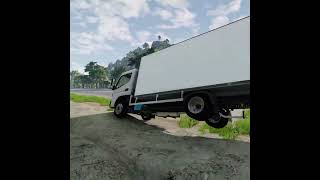 Mitsubishi Fuso Canter Extreme Level Suspension Test bBeamNGdrive Gameplay [upl. by Relyks]