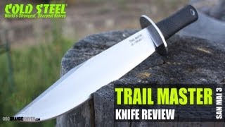 Cold Steel San Mai III Trail Master Knife Review  OsoGrandeKnives [upl. by Warring42]