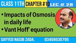 Impacts of Osmosis  Daily life examples  NASIBZADASSS [upl. by Llener]