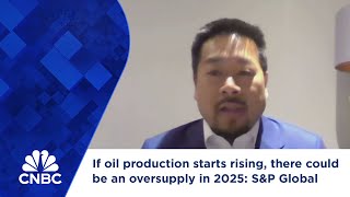 If oil production starts rising there could be an oversupply in 2025 SampP Global [upl. by Eimmac649]