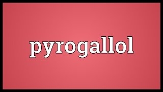 Pyrogallol Meaning [upl. by Nosniv]