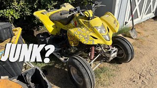 FREE SUZUKI ATV LEFT ABANDONED WILL IT RUN [upl. by Kenyon]