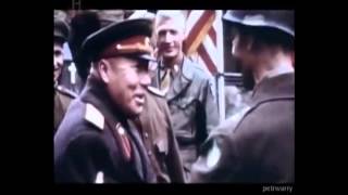 Встреча союзников на Эльбе 1945 Цветная кинохроника [upl. by Amles]