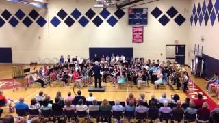 Marche Militaire Francaise  Jackson Middle School Symphonic Band  Spring 2013 [upl. by Lorry]