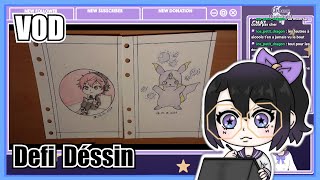 VOD  Défi de dessin 2  TikTok  Instagram [upl. by Brag578]