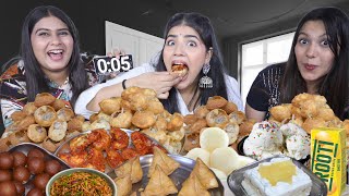 Golgappa Weird Street Food Challenge  Momos Samosa Maggi Ice Cream Rasgulla Frooti Pastry etc [upl. by Lew]