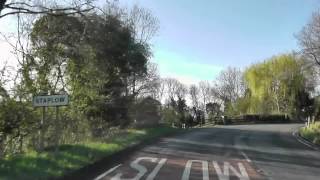 Driving On The B4220 amp B4214 From Cradley To Ledbury Herefordshire UK 26th April 2013 [upl. by Wiencke]