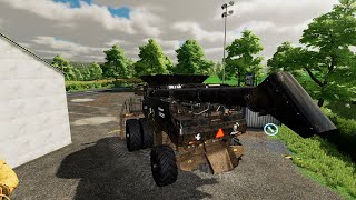 Harvesting Soybeans Farming Simulator 22 76 [upl. by Daigle]