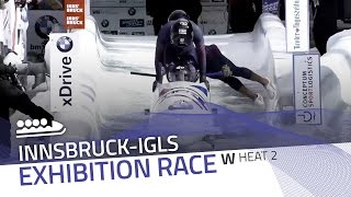 InnsbruckIgls  BMW IBSF World Championships 2016  4Woman Exhibition Heat 2  IBSF Official [upl. by Sacrod85]