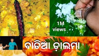 ଅରୁଆ ଭାତକୁ ବାଡ଼ିଆ ଡାଲମା trending ytvideodalemafeastcyclone [upl. by Eintrok]