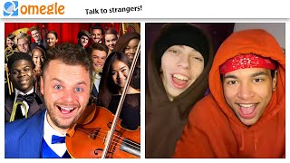 SURPRISING OMEGLE with an ENTIRE ORCHESTRA [upl. by Ahsienod554]