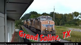 Grand Saline TX  UPRR Mineola Sub MP 1491  PTZ  SouthWest RailCams LIVE [upl. by Etnauj132]