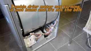 Tumble dryer drum not turning and belt ok faulty start capacitor [upl. by Atiragram]