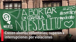 Crecen abortos voluntarios superan a interrupciones por violaciones [upl. by Annad]